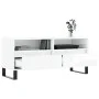 Sperrholz TV-Möbel glänzend weiß 100x34,5x44,5cm von vidaXL, TV-Möbel - Ref: Foro24-831246, Preis: 103,26 €, Rabatt: %