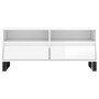Sperrholz TV-Möbel glänzend weiß 100x34,5x44,5cm von vidaXL, TV-Möbel - Ref: Foro24-831246, Preis: 104,88 €, Rabatt: %