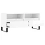 Sperrholz TV-Möbel glänzend weiß 100x34,5x44,5cm von vidaXL, TV-Möbel - Ref: Foro24-831246, Preis: 103,26 €, Rabatt: %