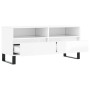 Sperrholz TV-Möbel glänzend weiß 100x34,5x44,5cm von vidaXL, TV-Möbel - Ref: Foro24-831246, Preis: 104,88 €, Rabatt: %