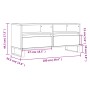 Sperrholz TV-Möbel glänzend weiß 100x34,5x44,5cm von vidaXL, TV-Möbel - Ref: Foro24-831246, Preis: 104,88 €, Rabatt: %