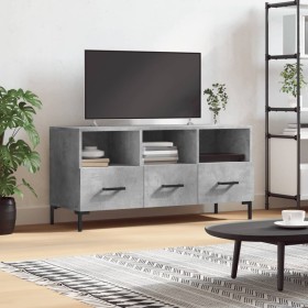 Holzwerkstoff TV-Möbel Beton grau 102x36x50 cm von vidaXL, TV-Möbel - Ref: Foro24-829040, Preis: 60,96 €, Rabatt: %