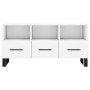 Weißer TV-Schrank aus Holzwerkstoff, 102 x 36 x 50 cm von vidaXL, TV-Möbel - Ref: Foro24-829060, Preis: 70,22 €, Rabatt: %