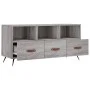 Sonoma grauer TV-Schrank aus Holzwerkstoff, 102 x 36 x 50 cm von vidaXL, TV-Möbel - Ref: Foro24-829010, Preis: 59,05 €, Rabat...