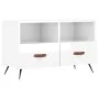 Glänzend weißer Sperrholz-TV-Schrank 80x36x50 cm von vidaXL, TV-Möbel - Ref: Foro24-828942, Preis: 54,75 €, Rabatt: %