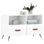 Glänzend weißer Sperrholz-TV-Schrank 80x36x50 cm von vidaXL, TV-Möbel - Ref: Foro24-828942, Preis: 54,75 €, Rabatt: %