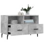 Mueble para TV madera contrachapada gris hormigón 80x36x50 cm