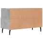 Mueble para TV madera contrachapada gris hormigón 80x36x50 cm