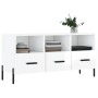Hochglanzweißer TV-Schrank aus Sperrholz, 102 x 36 x 50 cm von vidaXL, TV-Möbel - Ref: Foro24-829046, Preis: 65,62 €, Rabatt: %