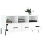 Glossy white plywood TV cabinet 102x36x50 cm by vidaXL, TV Furniture - Ref: Foro24-829046, Price: 65,62 €, Discount: %