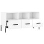 Hochglanzweißer TV-Schrank aus Sperrholz, 102 x 36 x 50 cm von vidaXL, TV-Möbel - Ref: Foro24-829046, Preis: 65,62 €, Rabatt: %