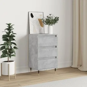 Concrete gray engineered wood sideboard 40x35x70 cm by vidaXL, Sideboards - Ref: Foro24-831088, Price: 58,29 €, Discount: %