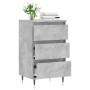 Aparador madera de ingeniería gris hormigón 40x35x70 cm de vidaXL, Aparadores - Ref: Foro24-831088, Precio: 58,94 €, Descuent...