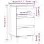 Concrete gray engineered wood sideboard 40x35x70 cm by vidaXL, Sideboards - Ref: Foro24-831088, Price: 58,29 €, Discount: %