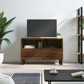 TV-Schrank aus braunem Eichensperrholz, 80 x 36 x 50 cm von vidaXL, TV-Möbel - Ref: Foro24-829003, Preis: 70,11 €, Rabatt: %