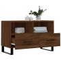 TV-Schrank aus braunem Eichensperrholz, 80 x 36 x 50 cm von vidaXL, TV-Möbel - Ref: Foro24-829003, Preis: 70,99 €, Rabatt: %