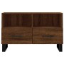 TV-Schrank aus braunem Eichensperrholz, 80 x 36 x 50 cm von vidaXL, TV-Möbel - Ref: Foro24-829003, Preis: 70,99 €, Rabatt: %