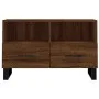 TV-Schrank aus braunem Eichensperrholz, 80 x 36 x 50 cm von vidaXL, TV-Möbel - Ref: Foro24-829003, Preis: 70,11 €, Rabatt: %
