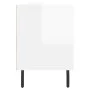 Glossy white plywood TV cabinet 150x30x44.5 cm by vidaXL, TV Furniture - Ref: Foro24-831294, Price: 102,78 €, Discount: %