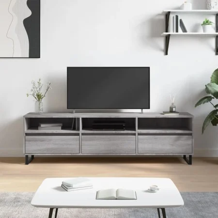 TV-Schrank aus grauem Sonoma-Sperrholz, 150 x 30 x 44,5 cm von vidaXL, TV-Möbel - Ref: Foro24-831306, Preis: 83,27 €, Rabatt: %