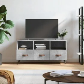 Mueble de TV madera de ingeniería gris hormigón 102x36x50 cm de vidaXL, Muebles TV - Ref: Foro24-829008, Precio: 57,33 €, Des...