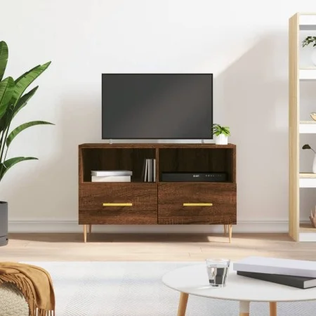 TV-Schrank aus braunem Eichensperrholz, 80 x 36 x 50 cm von vidaXL, TV-Möbel - Ref: Foro24-828963, Preis: 52,77 €, Rabatt: %