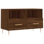 TV-Schrank aus braunem Eichensperrholz, 80 x 36 x 50 cm von vidaXL, TV-Möbel - Ref: Foro24-828963, Preis: 53,36 €, Rabatt: %