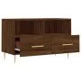 TV-Schrank aus braunem Eichensperrholz, 80 x 36 x 50 cm von vidaXL, TV-Möbel - Ref: Foro24-828963, Preis: 52,77 €, Rabatt: %