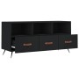 Mueble de TV madera de ingeniería negro 102x36x50 cm de vidaXL, Muebles TV - Ref: Foro24-829005, Precio: 80,67 €, Descuento: %