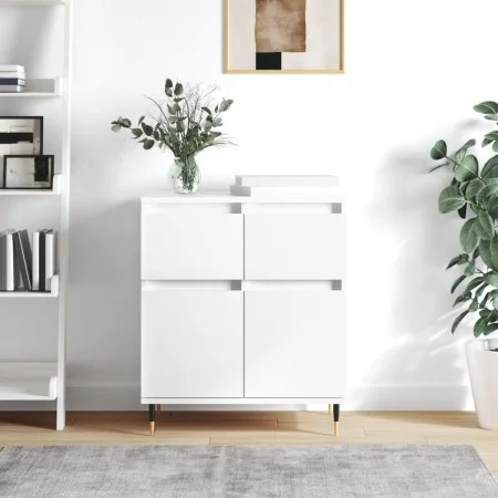 Weißes Sperrholz-Sideboard 60x35x70 cm von vidaXL, Sideboards - Ref: Foro24-831108, Preis: 80,17 €, Rabatt: %