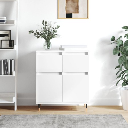 Weißes Sperrholz-Sideboard 60x35x70 cm von vidaXL, Sideboards - Ref: Foro24-831108, Preis: 81,40 €, Rabatt: %