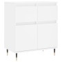 Weißes Sperrholz-Sideboard 60x35x70 cm von vidaXL, Sideboards - Ref: Foro24-831108, Preis: 81,40 €, Rabatt: %