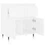 Weißes Sperrholz-Sideboard 60x35x70 cm von vidaXL, Sideboards - Ref: Foro24-831108, Preis: 80,17 €, Rabatt: %