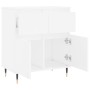 Weißes Sperrholz-Sideboard 60x35x70 cm von vidaXL, Sideboards - Ref: Foro24-831108, Preis: 81,40 €, Rabatt: %