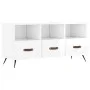 Glossy white plywood TV cabinet 102x36x50 cm by vidaXL, TV Furniture - Ref: Foro24-829006, Price: 58,78 €, Discount: %