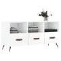 Glossy white plywood TV cabinet 102x36x50 cm by vidaXL, TV Furniture - Ref: Foro24-829006, Price: 58,78 €, Discount: %
