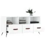 Glossy white plywood TV cabinet 102x36x50 cm by vidaXL, TV Furniture - Ref: Foro24-829006, Price: 58,78 €, Discount: %