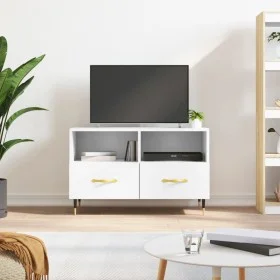 Mueble para TV madera contrachapada blanco 80x36x50 cm de vidaXL, Muebles TV - Ref: Foro24-828948, Precio: 47,24 €, Descuento: %