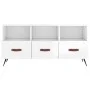 Glossy white plywood TV cabinet 102x36x50 cm by vidaXL, TV Furniture - Ref: Foro24-829006, Price: 58,78 €, Discount: %