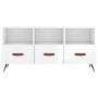 Hochglanzweißer TV-Schrank aus Sperrholz, 102 x 36 x 50 cm von vidaXL, TV-Möbel - Ref: Foro24-829006, Preis: 58,78 €, Rabatt: %