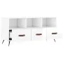 Glossy white plywood TV cabinet 102x36x50 cm by vidaXL, TV Furniture - Ref: Foro24-829006, Price: 58,78 €, Discount: %