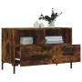 Mueble para TV madera contrachapada roble ahumado 80x36x50 cm de vidaXL, Muebles TV - Ref: Foro24-828977, Precio: 66,09 €, De...
