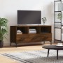 Oak brown engineered wood TV cabinet 102x36x50 cm by vidaXL, TV Furniture - Ref: Foro24-829043, Price: 85,66 €, Discount: %