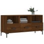 Oak brown engineered wood TV cabinet 102x36x50 cm by vidaXL, TV Furniture - Ref: Foro24-829043, Price: 85,66 €, Discount: %