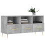 Betongrauer TV-Schrank aus Holzwerkstoff, 102 x 36 x 50 cm von vidaXL, TV-Möbel - Ref: Foro24-829024, Preis: 57,78 €, Rabatt: %