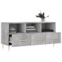 Betongrauer TV-Schrank aus Holzwerkstoff, 102 x 36 x 50 cm von vidaXL, TV-Möbel - Ref: Foro24-829024, Preis: 57,78 €, Rabatt: %