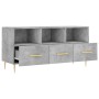 Betongrauer TV-Schrank aus Holzwerkstoff, 102 x 36 x 50 cm von vidaXL, TV-Möbel - Ref: Foro24-829024, Preis: 57,78 €, Rabatt: %