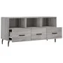 Sonoma gray engineered wood TV cabinet 102x36x50 cm by vidaXL, TV Furniture - Ref: Foro24-829058, Price: 61,84 €, Discount: %