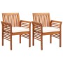 Garten-Esszimmerstühle 2 Stk. mit Kissen aus massivem Akazienholz von vidaXL, Gartenstühle - Ref: Foro24-45965, Preis: 219,83...