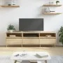 Mueble de TV madera contrachapada roble Sonoma 150x30x44,5 cm de vidaXL, Muebles TV - Ref: Foro24-831271, Precio: 100,99 €, D...